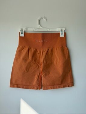 NVGTN High-Rise Burnt Orange Bike Shorts